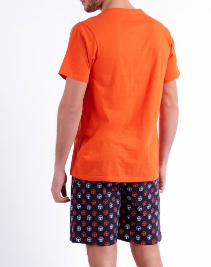 Pyjama Pinceau T-Shirt & Short orange